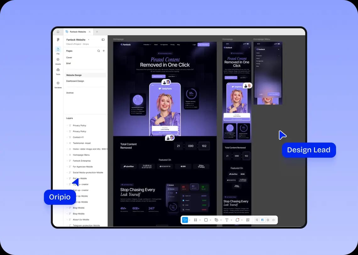 UX/UI design preview